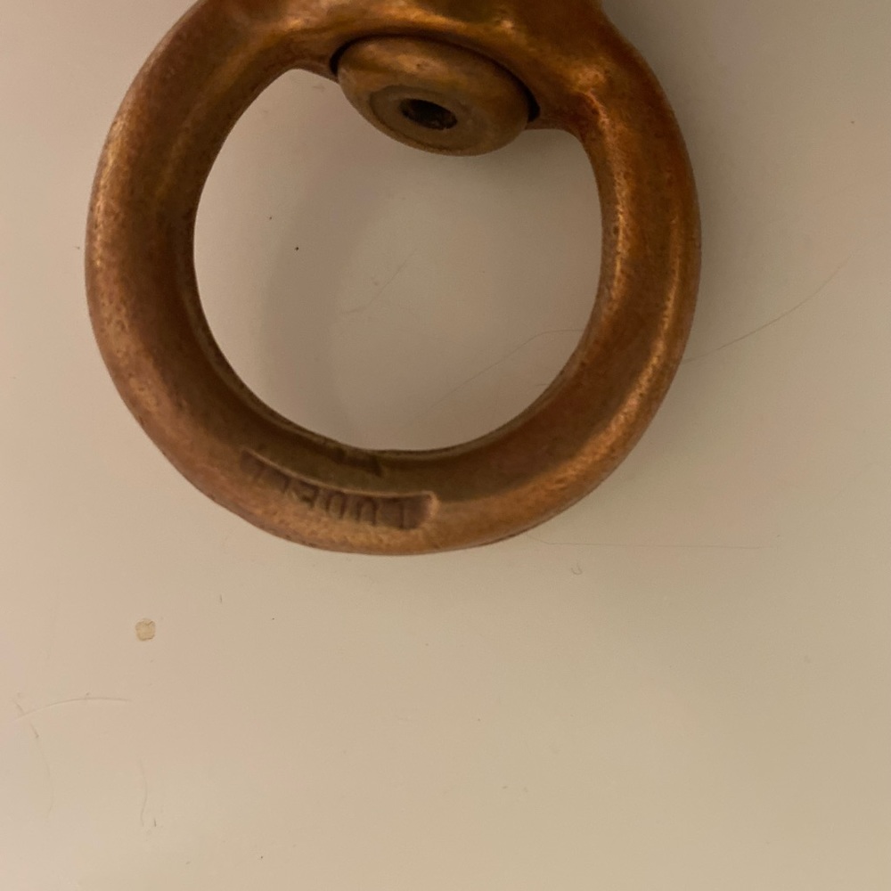 Vintage Brass hook keychain Liddell made in Italy - Picture 4 of 5
